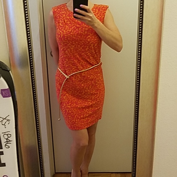 GUESS ORANGE DRESS - Picture 6 of 6